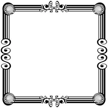 Ornament frames Illustrazione stock
