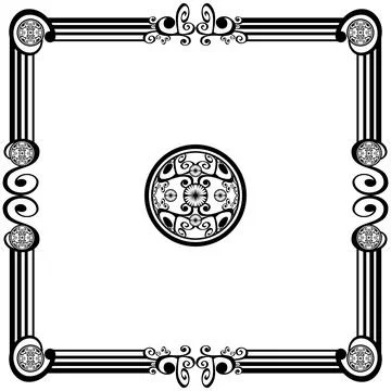 Ornament frames 스톡 일러스트