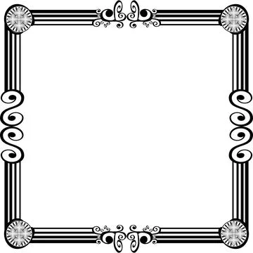 Ornament frames Stock Illustration