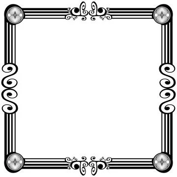 Ornament frames Stock Illustration