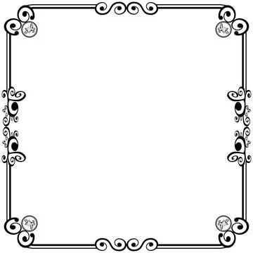 Ornament frames Illustrazione stock