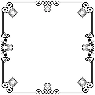 Ornament frames Illustrazione stock