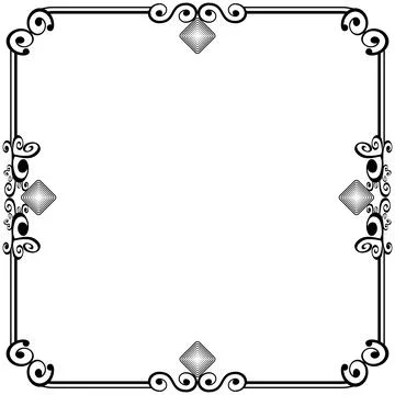 Ornament frames Stockillustratie