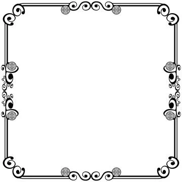 Ornament frames Illustrazione stock