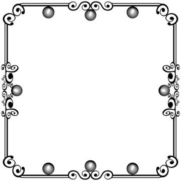 Ornament frames Illustrazione stock