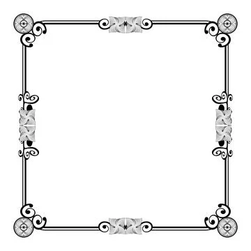Ornament frames Illustrazione stock