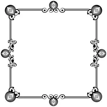 Ornament frames Illustrazione stock