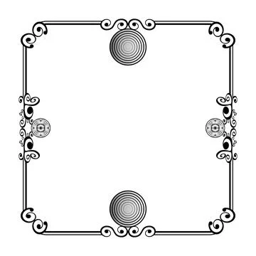 Ornament frames 스톡 일러스트