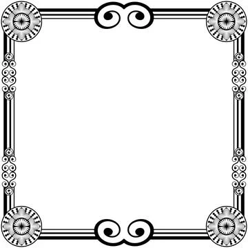 Ornament Frames Illustrazione stock