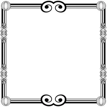 Ornament Frames Illustrazione stock