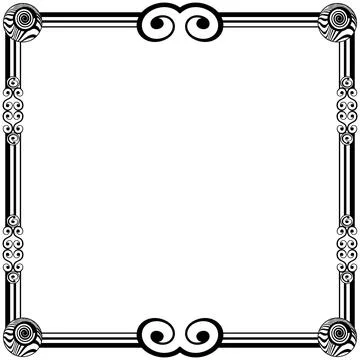 Ornament Frames Illustrazione stock
