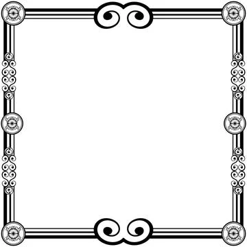 Ornament Frames Illustrazione stock