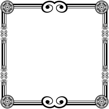 Ornament Frames Illustrazione stock