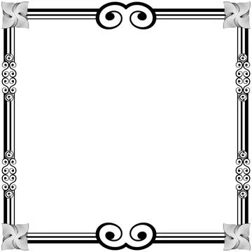 Ornament Frames Stock Illustration