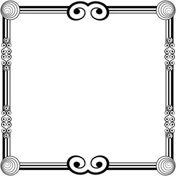 Ornament Frames Illustrazione stock