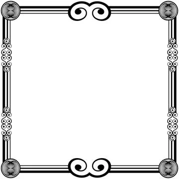 Ornament Frames Illustrazione stock