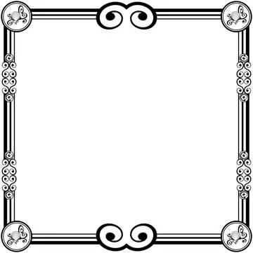 Ornament Frames Illustrazione stock