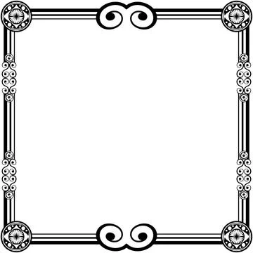 Ornament Frames Illustrazione stock