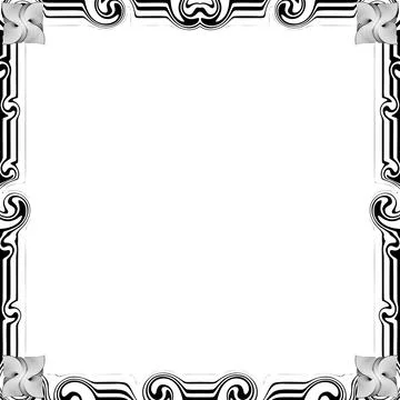 Ornament Frames Illustrazione stock