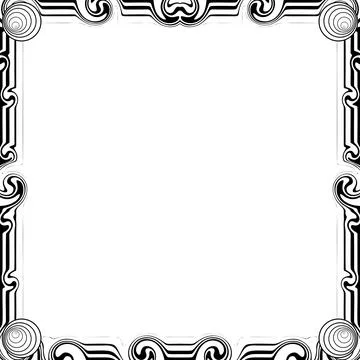 Ornament Frames 스톡 일러스트
