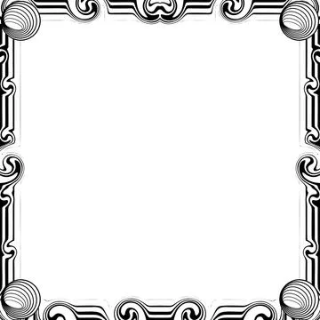 Ornament Frames Illustrazione stock