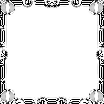 Ornament Frames Stock Illustration