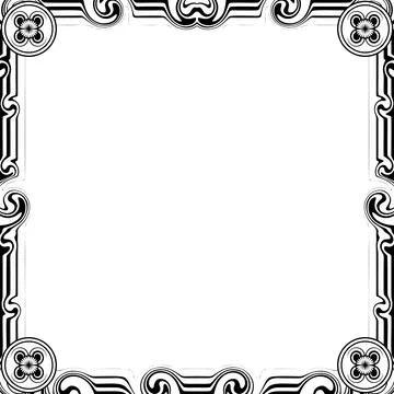 Ornament Frames Illustrazione stock