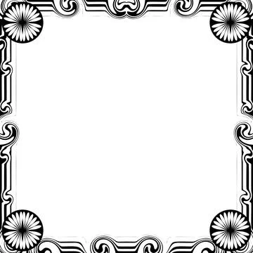 Ornament Frames Illustrazione stock
