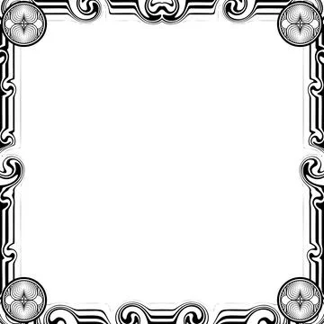 Ornament Frames Stock Illustration