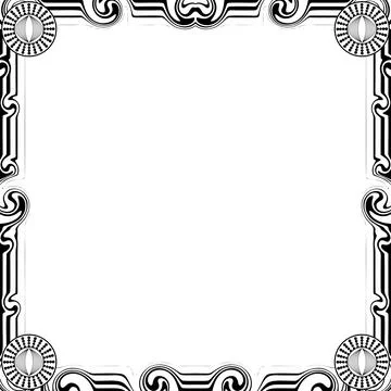 Ornament Frames Illustrazione stock