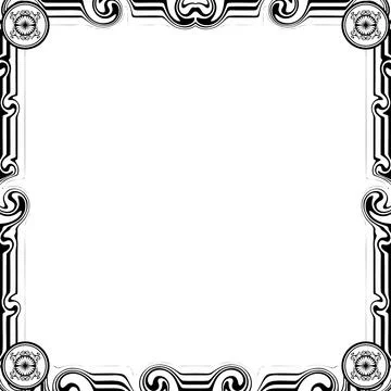 Ornament Frames Stockillustratie