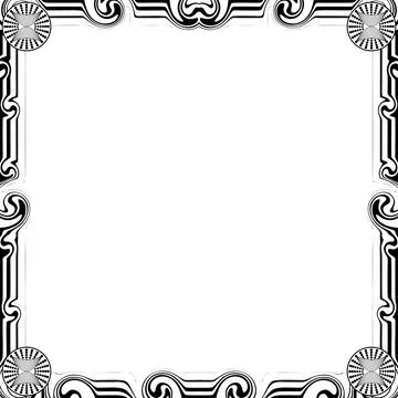Ornament Frames Illustrazione stock