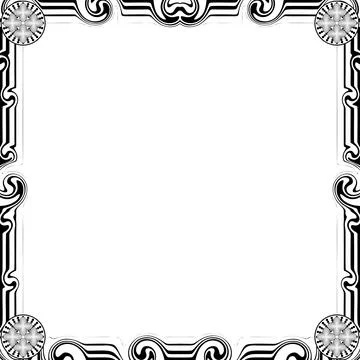 Ornament Frames Illustrazione stock