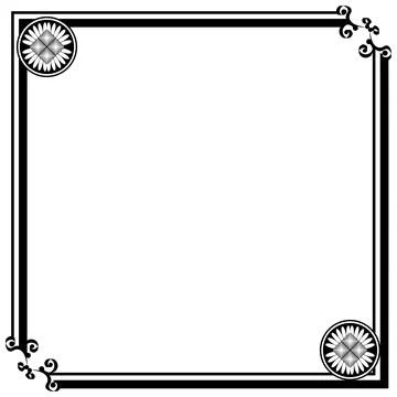 Ornament Frames Illustrazione stock