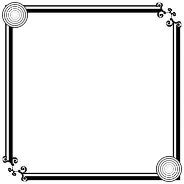 Ornament Frames Stock Illustration