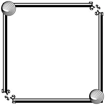 Ornament Frames 스톡 일러스트