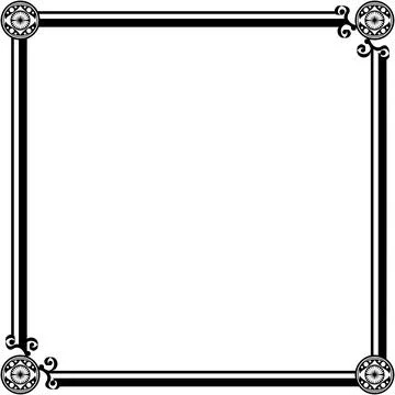 Ornament Frames Illustrazione stock