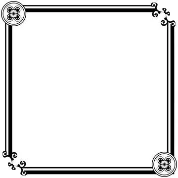 Ornament Frames Illustrazione stock