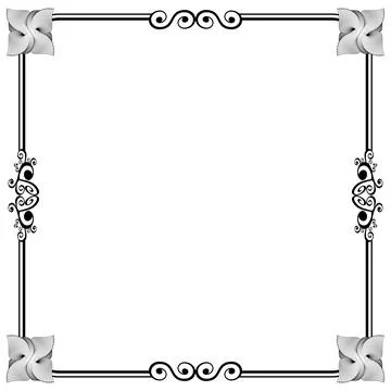 Ornament Frames 스톡 일러스트