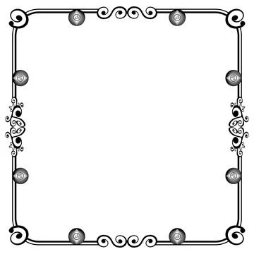Ornament Frames Illustrazione stock