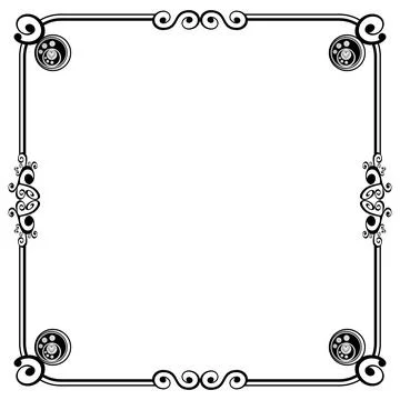 Ornament Frames Illustrazione stock