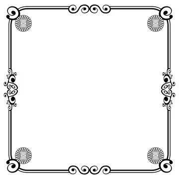 Ornament Frames Illustrazione stock
