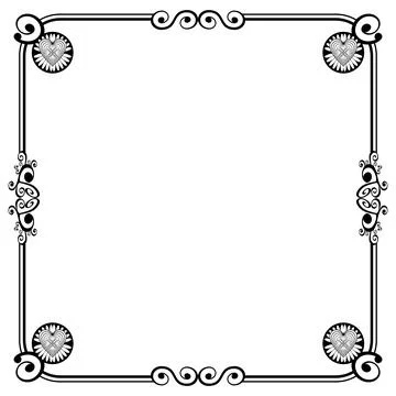 Ornament Frames 스톡 일러스트