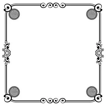 Ornament Frames Illustrazione stock