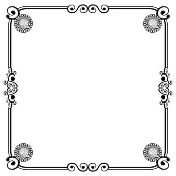 Ornament Frames Illustrazione stock