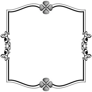 Ornament frames Illustrazione stock