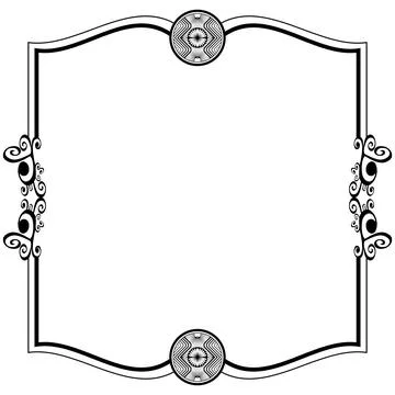 Ornament frames Stock Illustration