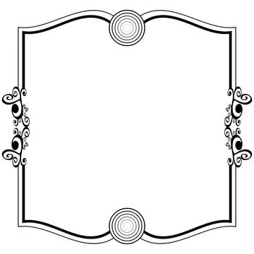 Ornament frames Illustrazione stock