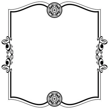 Ornament frames Illustrazione stock