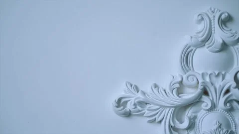 Ornament, fresco, elements of the old interior Stock Footage 229417867